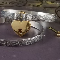 These artisan handcuffs / ankle restraints are hand crafted in a pretty feminine floral pattern that is the epitome of feminine grace. 