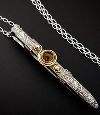 The ultimate luxury, this beauty is unlike any jewelry you've seen! The sterling silver cage holds a sleek and sexy stainless steel vibrator. So discreet, no one will ever guess. Think of all the fun you can have with this wicked little toy! 