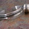 WILD FLOWER Wide Cuff Bracelet, Sterling Silver