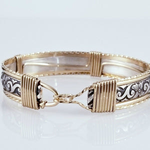 ZUZY Traditional Bracelet, Sterling with Gold Accents