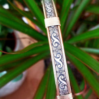 ZUZY Submissive Collar, Sterling with 14k Yellow Gold Accents