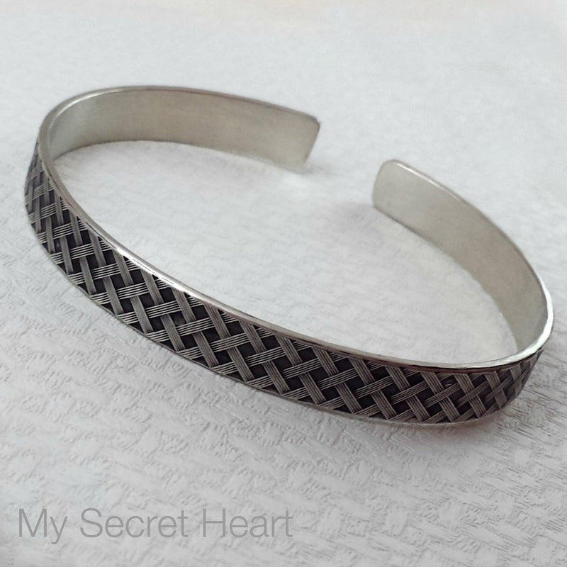 Our Darkenwald design is reminiscent of old castle walls, knights on galloping horses and laughter and ale in the great hall by firelight.  Substantial sterling silver. PERFECT COMPANION to our Darkenwald Collars & Submissive Cuffs