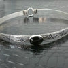 A SOFT and SWEET, Sterling Silver w/ Black Onyx, Submissive Collar by MY SECRET HEART STUDIOS.