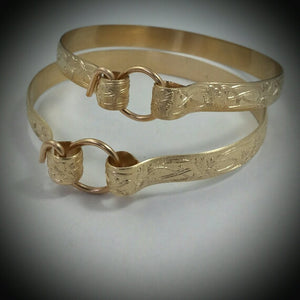 SOFT and SWEET, 14K Gold Filled, Submissive Handcuff Bracelets (Pair)