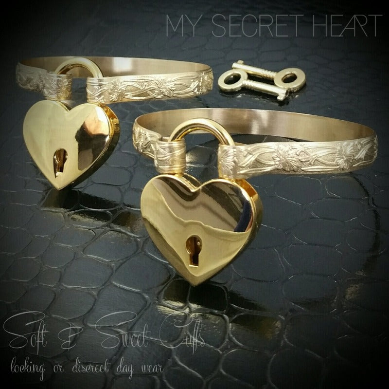 SOFT and SWEET, 14K Gold Filled, Submissive Handcuff Bracelets