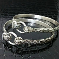 LOKELANI Handcuff Bracelets, Sterling Silver