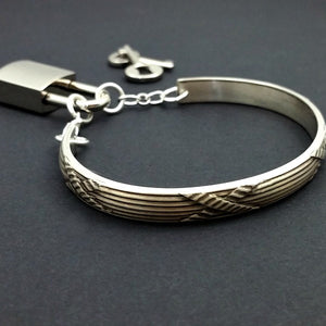 ST. ANDREW'S CROSS Locking Bracelets {Pair}
